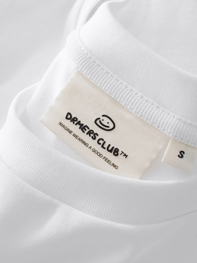 CROPPED-ISH BABY TEE - WHITE