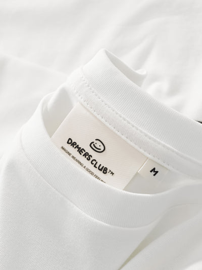 LINEWORK LONG SLEEVE TEE - WHITE