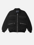 PADDED BOMBER JACKET - BLACK