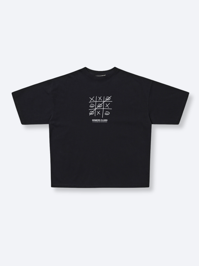 TIC TAC TOE TEE - BLACK