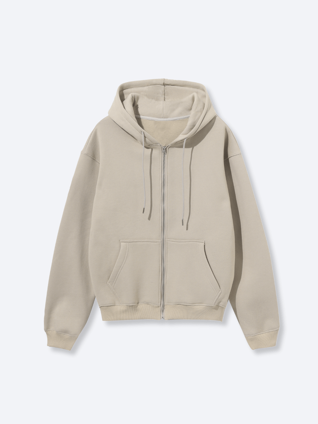 "TO WHOM IT MAY CONCERN" 2.0 ZIP-UP HOODIE - LIGHT OAT