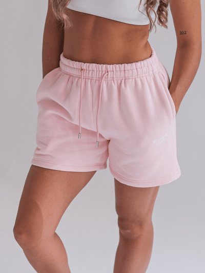 members only sweat shorts - baby pink