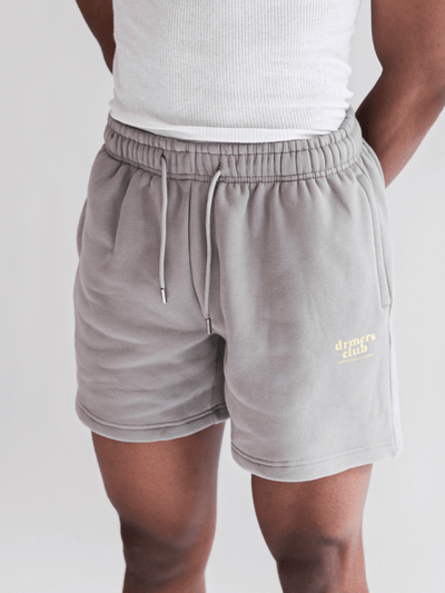 MEMBERS ONLY SWEAT SHORTS - STONE GREY