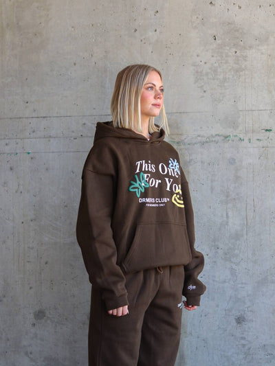 this one's for you hoodie - espresso