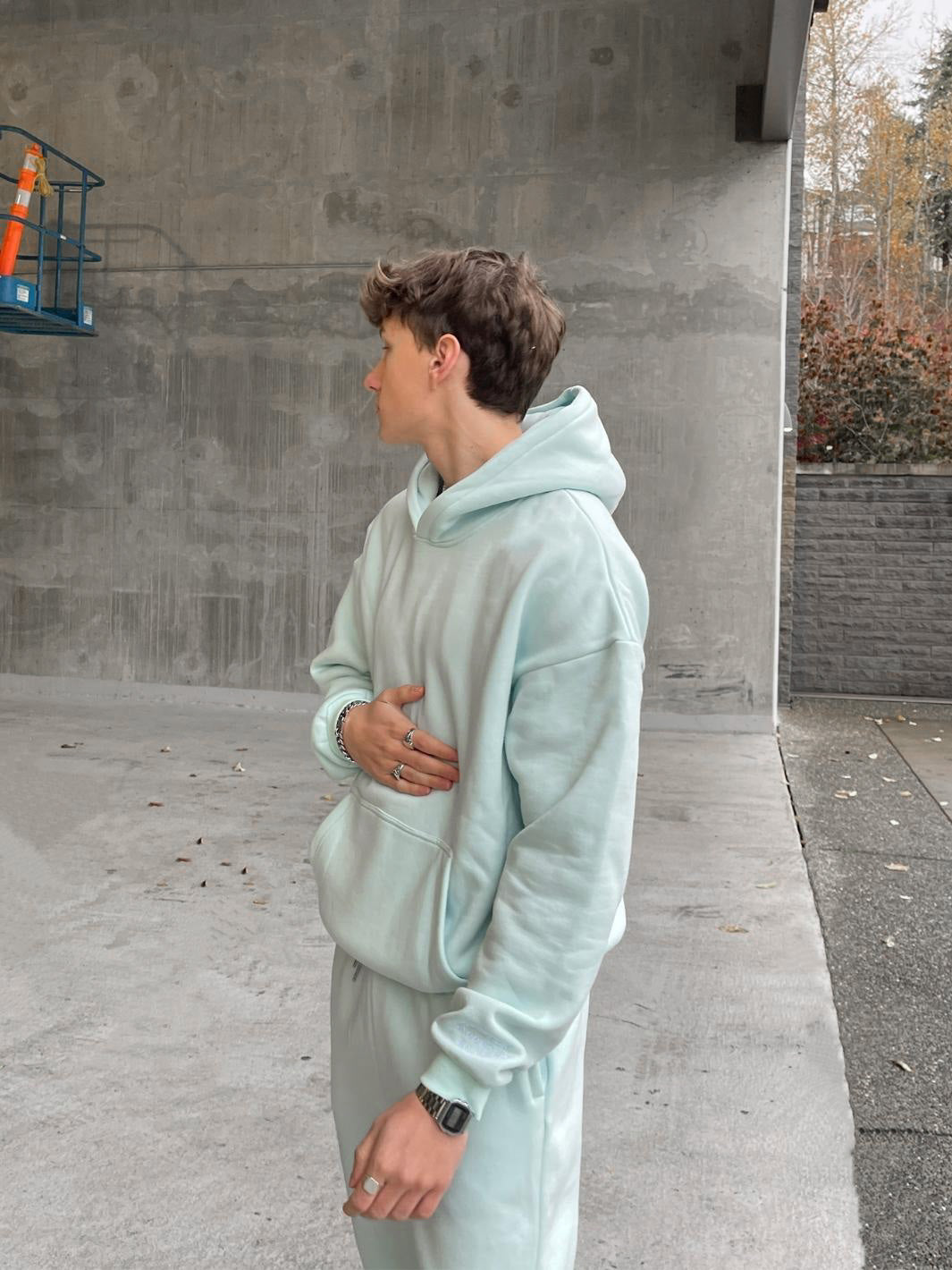 see you later hoodie - arctic blue