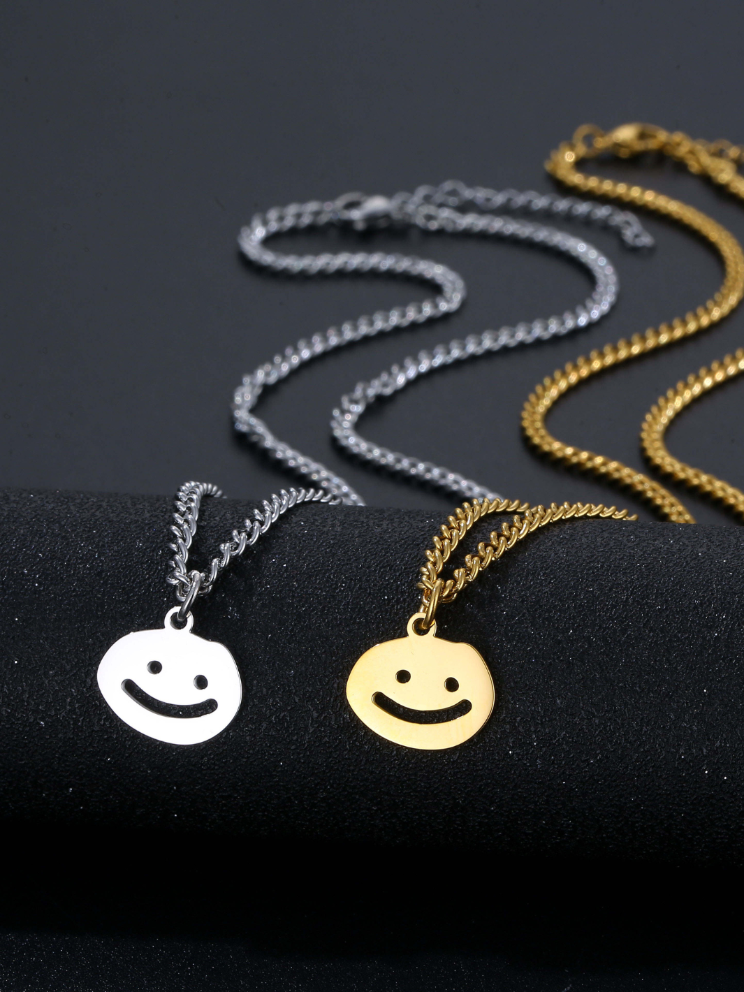 smiley logo necklace