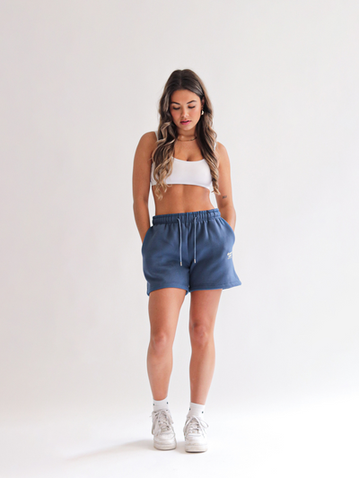 members only sweat shorts - navy blue