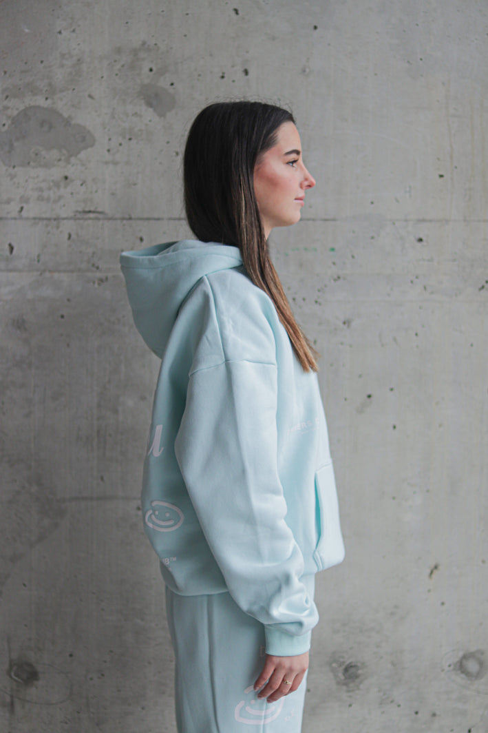 see you later hoodie - arctic blue